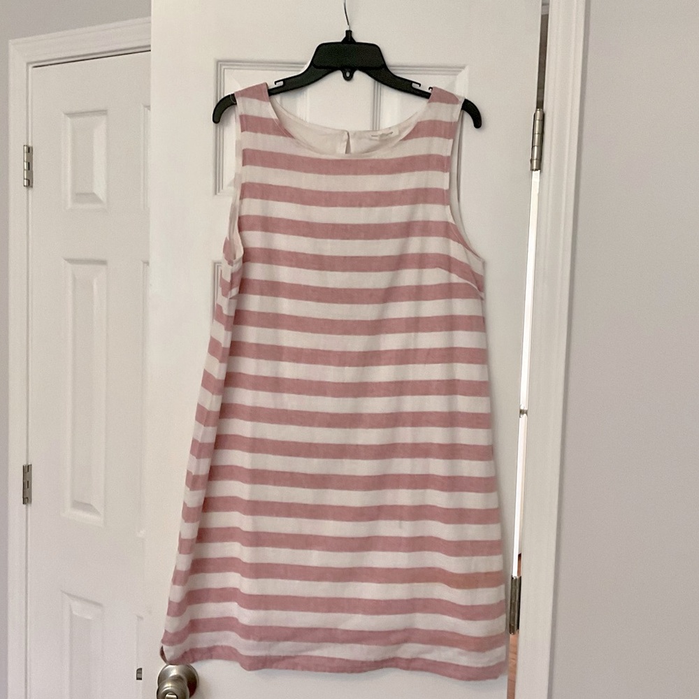 NWT beachlunchlounge Red Stripe Shift Dress - Size Large
